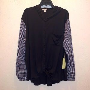 Long sleeve button down blouse
